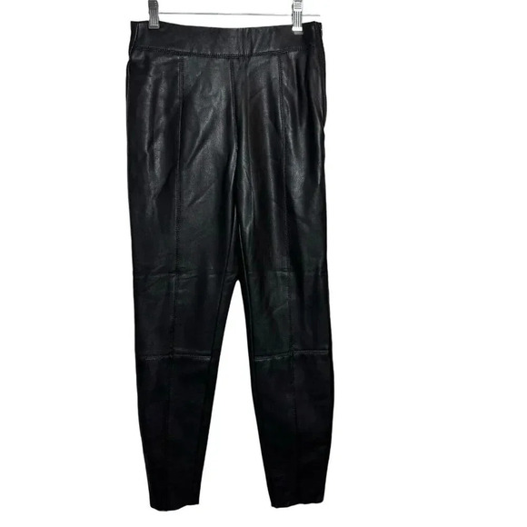 Topshop Women Black Faux Leather Ankle Side Zip US Size 4 Petite 4P NWT - Picture 3 of 10